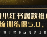 小红书爆款推广引流训练课5.0,手把手带你玩转小红书(17节实操视频+话术)-第一资源库