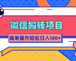 微信搬砖项目,简单几步操作即可轻松日入100+【批量操作赚更多】-第一资源库