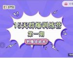 金抖云Peter《15天群爆训练营》,破解抖音玄学,群爆心法,起号方式-第一资源库