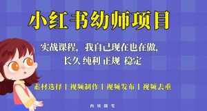 单天200-700的小红书幼师项目(虚拟),长久稳定正规好操作!-第一资源库