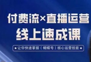 视频号付费流实操课程，付费流✖️直播运营速成课，让你快速掌握视频号核心运营技能-第一资源库