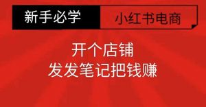 小红书零食共创【新手易上手】开个店铺,发发笔记把钱赚-第一资源库