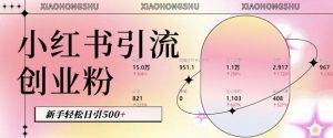 小红书私域引流无脑操作法:AI生成内容,粉丝自动转化,新手轻松日引500+创业粉-第一资源库