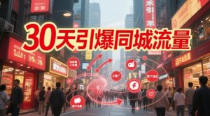 30天引爆同城流量:团购篇 认知篇 流量篇 来客篇 达人篇 老板人设IP篇 投流篇-第一资源库